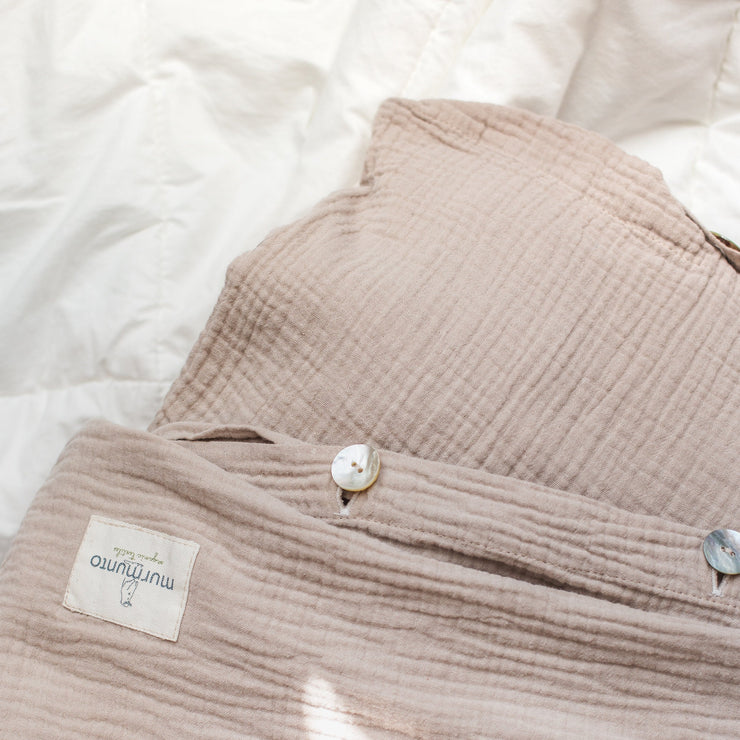 Bio-Baumwolle Kinderbettwäsche Set 'Warm Sand' - COSY COVER MINI