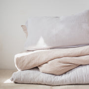 Bio-Bettwäsche-Set aus Bio-Musselin in 'Galcier Gray'