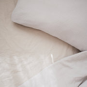 Bio-Bettwäsche-Set aus Bio-Musselin in 'Galcier Gray'